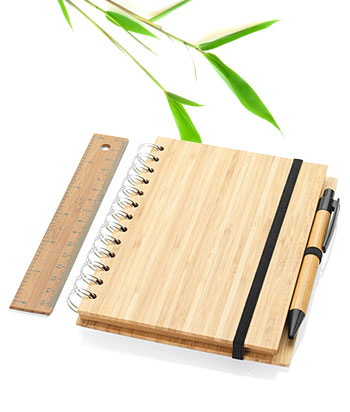 Bamboo notebook set